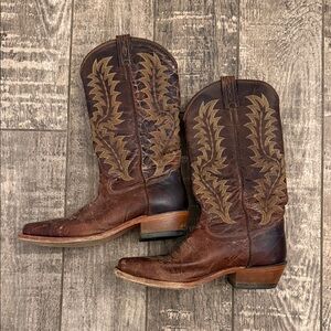 Brown Leather Cowboy Boots